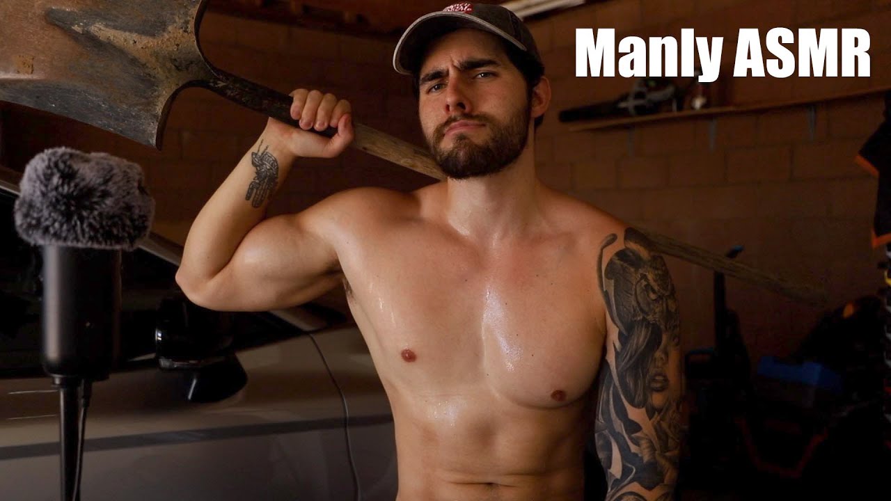 Manly ASMR - Masculine Trigger Assortment In The Garage - Male Soft Speaking