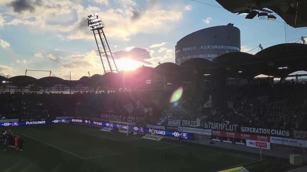 26 Runde | SK Sturm vs Austria Wien (1:0) 10.04.2022 | Stimmung und Tor