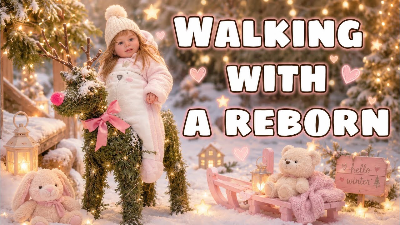 НОВОГОДНЯЯ ПРОГУЛКА С РЕБОРНОМ🎄КОРМЛЕНИЕ РЕБОРНОВ ✨ОТКРЫВАЕМ ШАРИК LOL🌸ДЕНЬ С РЕБОРНОМ 🎉REBORN DOLL 