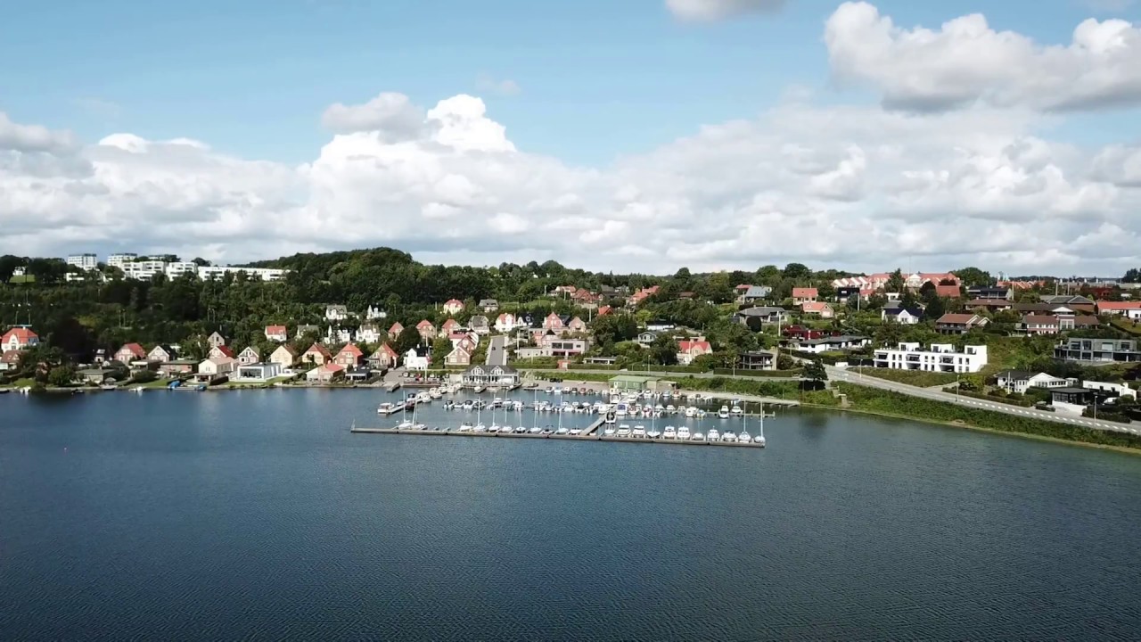 Skanderborg sø fra luften