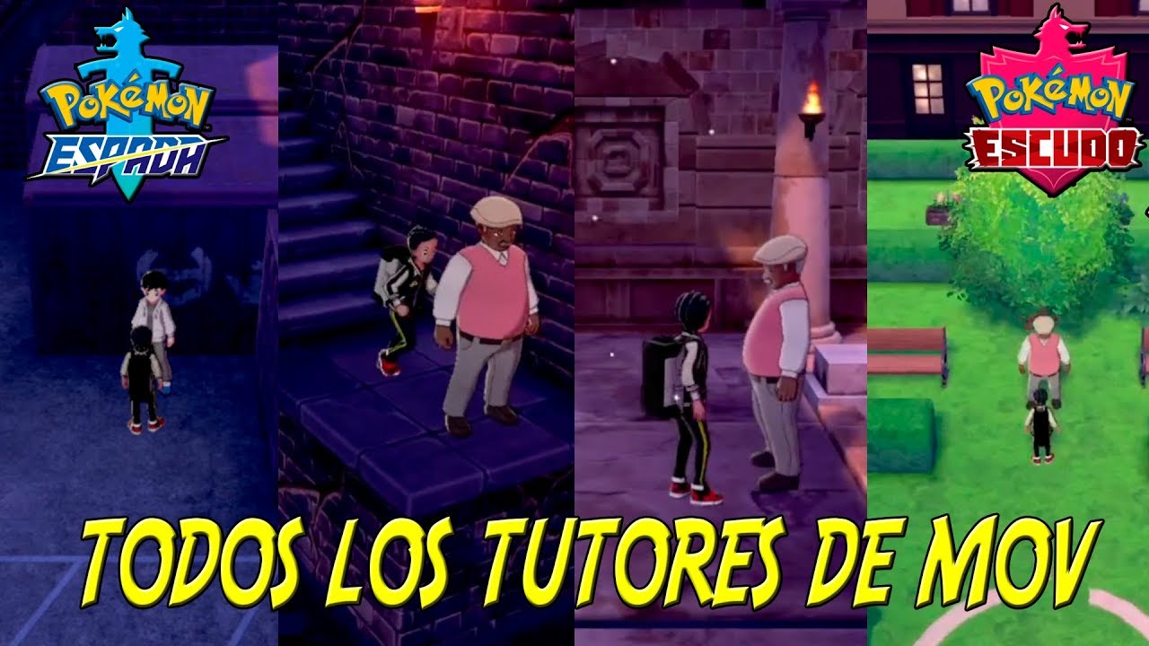 TODOS LOS TUTORES DE MOVIMIENTO EN POKEMON ESPADA Y ESCUDO
