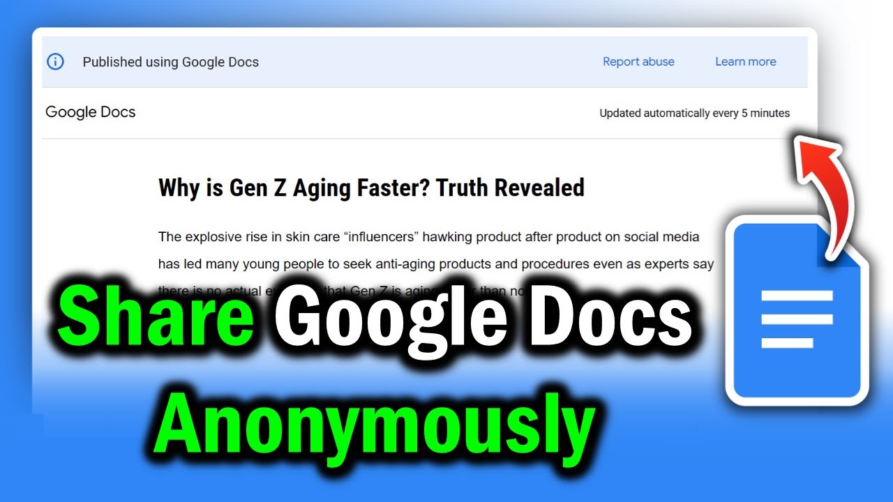 How to Be Anonymous on Google Docs Without Showing Your Name