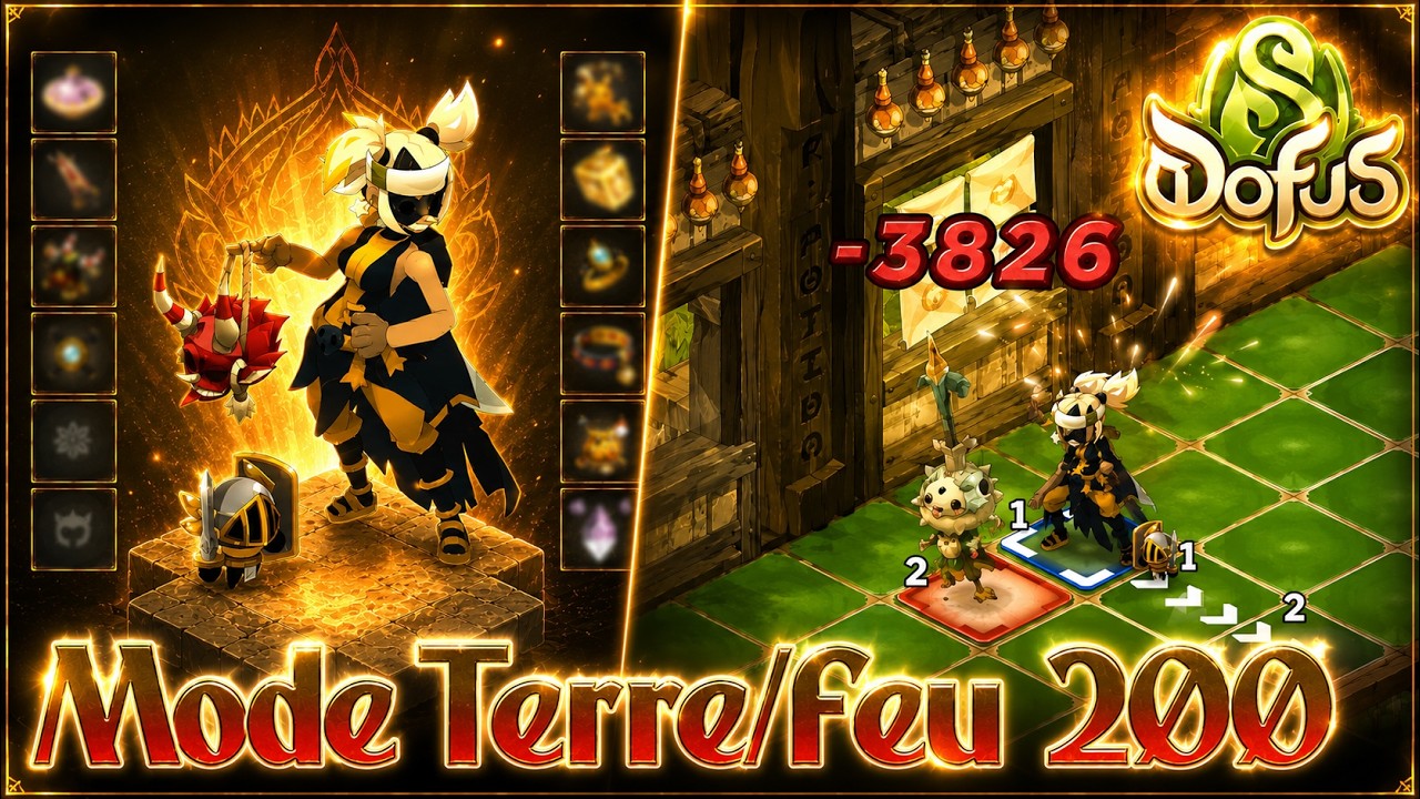 [Dofus] MODE TERRE/FEU DO CRIT 200 ILLÉGAL POUR PVM !