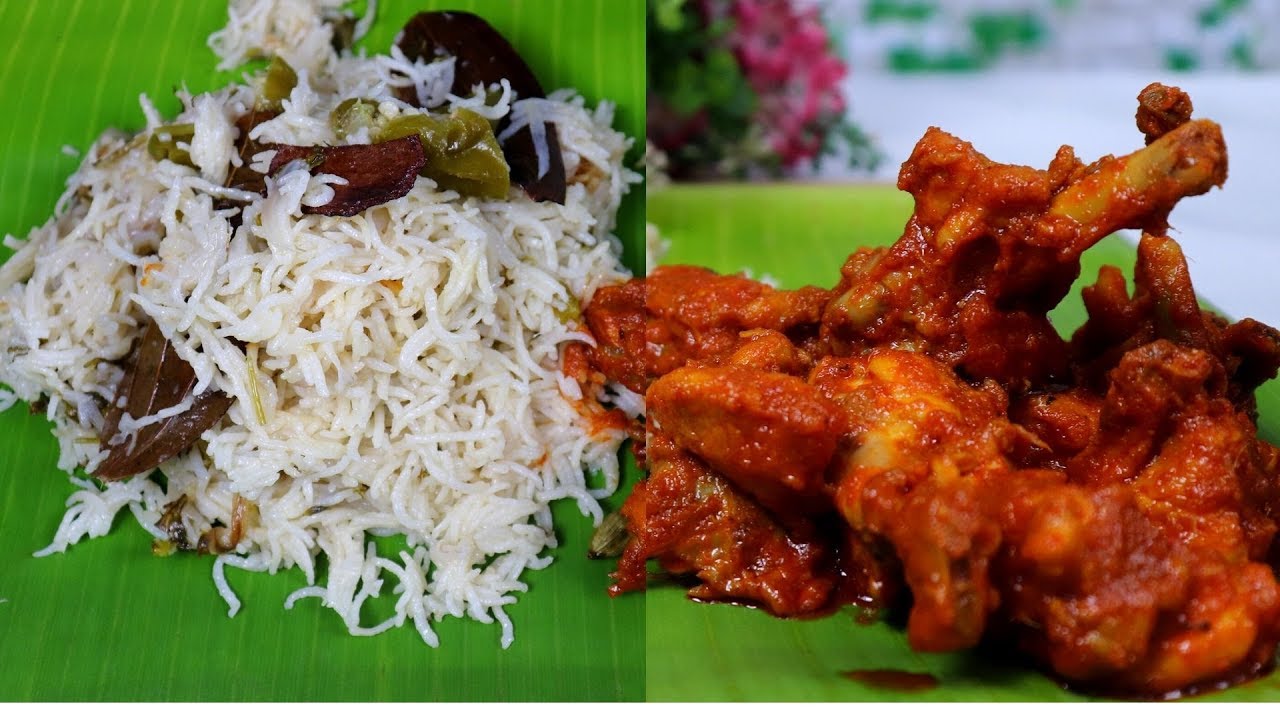 நெய் சோறு சிக்கன் கறி | How To Make Ghee Rice With Chicken Curry | Simple Nonveg Recipe