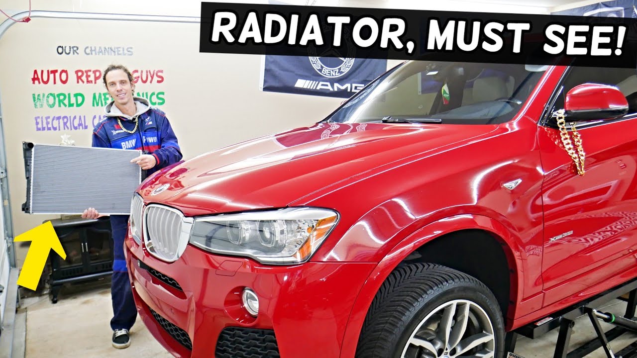 How To Replace Radiator, Radiator Removal Replacement on BMW X3 X4 F25 F26