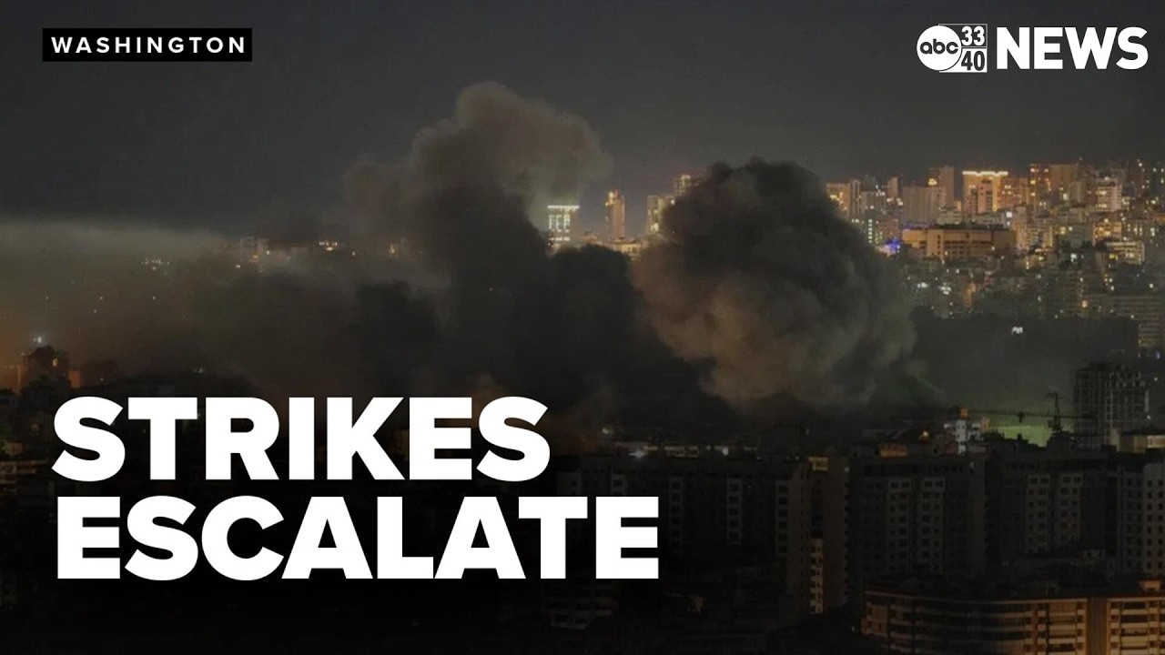 Israeli airstrikes hit Tehran and Beirut as US warns of escalation