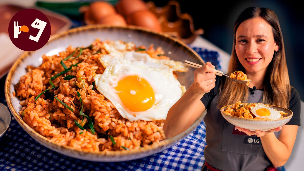 Receta del arroz frito coreano por excelencia: Kimchi bokkeumbap 🤤