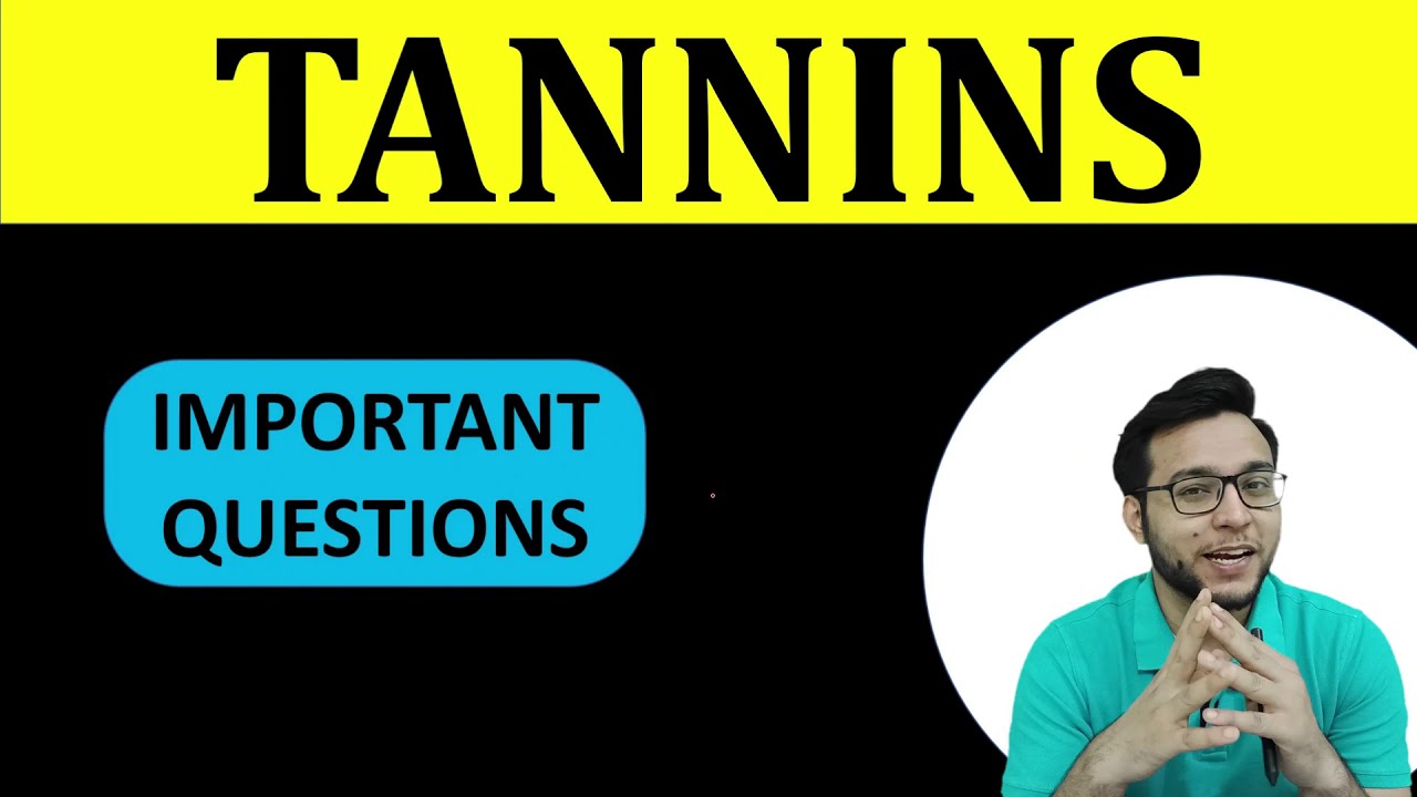TANNINS MCQs | GPAT | NIPER | PHARMACIST | DRUG INSPECTOR