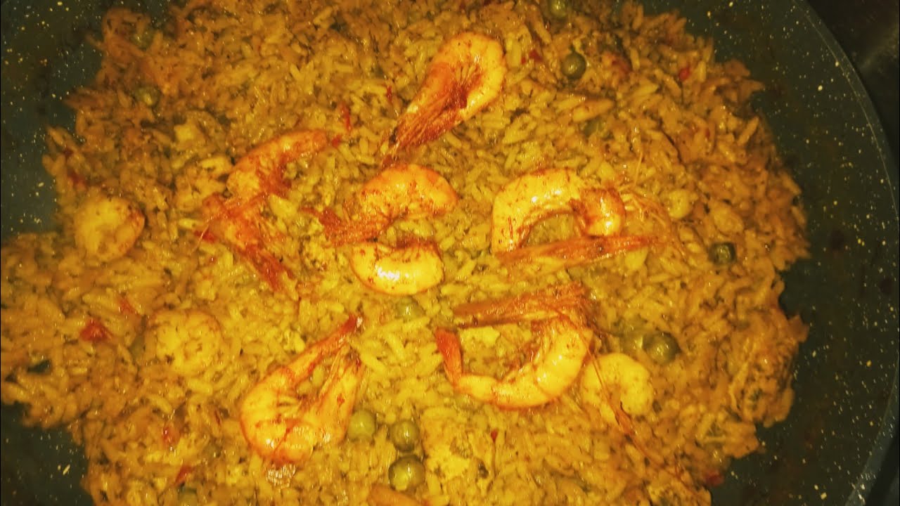 Paella un pur délice😋بايلا 