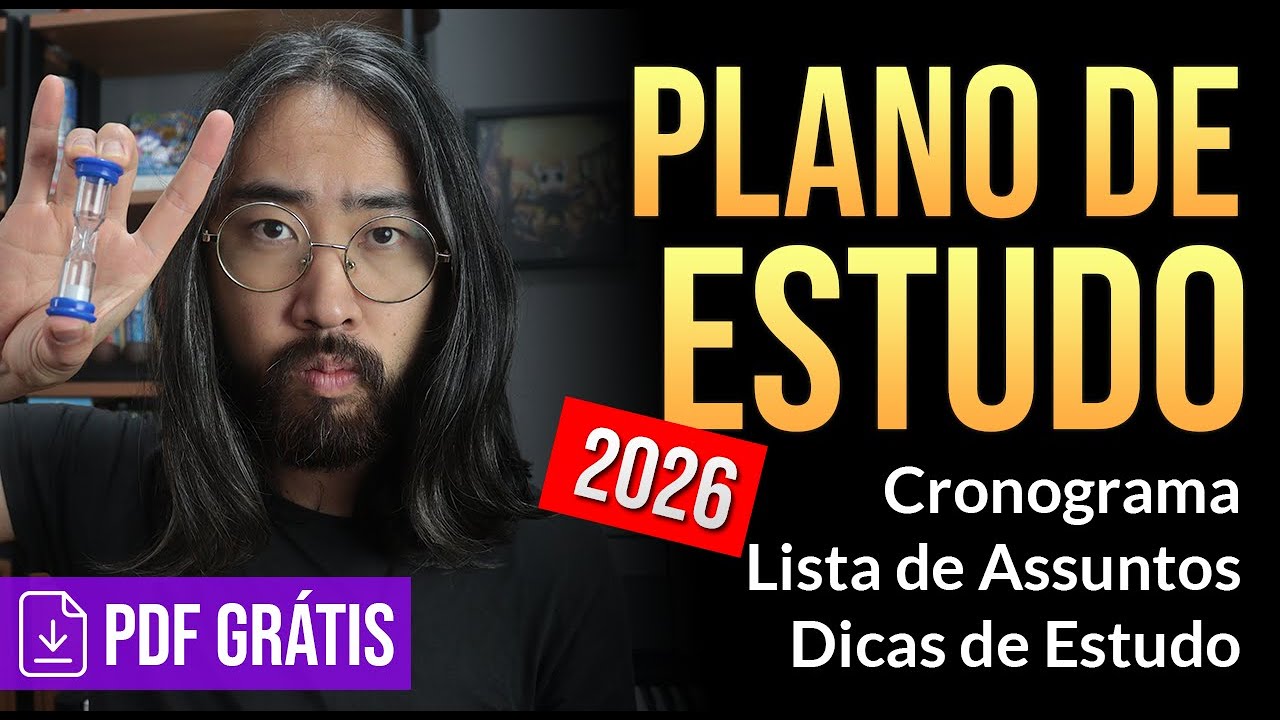 Plano de Estudo 2026 para ENEM e Vestibulares (PDF para Baixar)