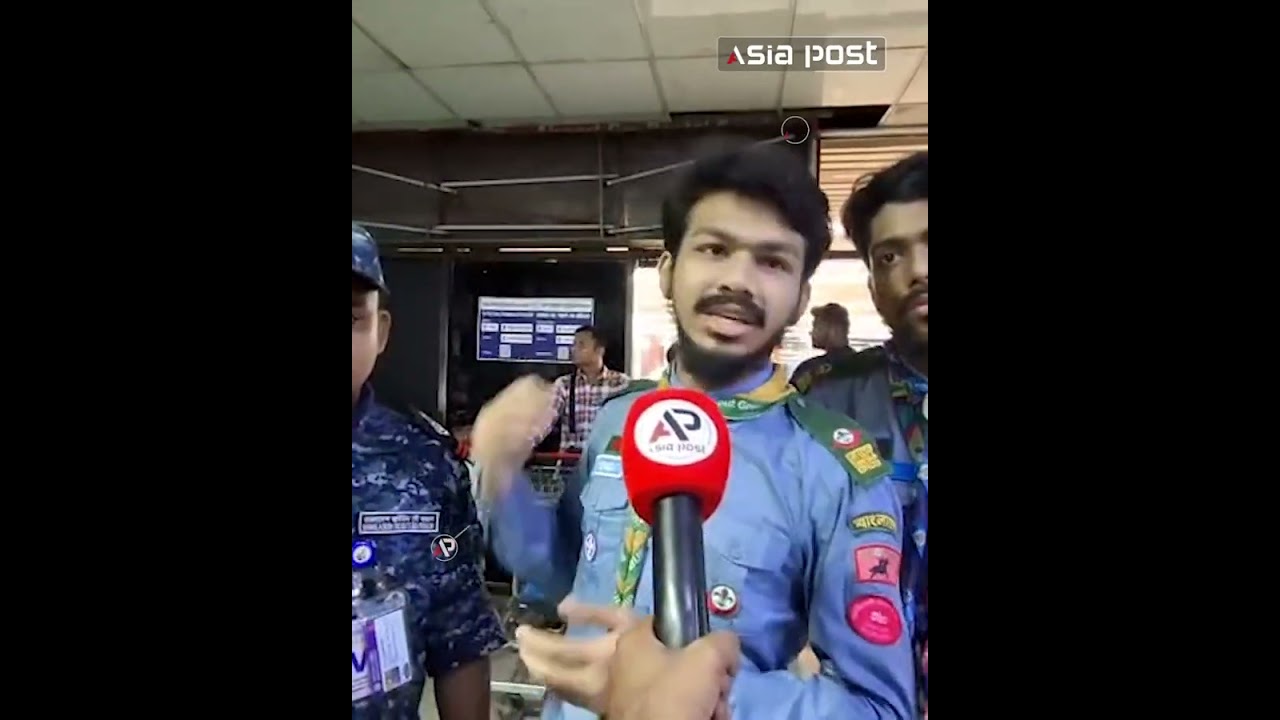 বিমানবন্দরে অসুস্থ সৌদি প্রবাসী, সহায়তায় রোভার স্কাউট #dhakaairport #saudiprobashi #roverscout