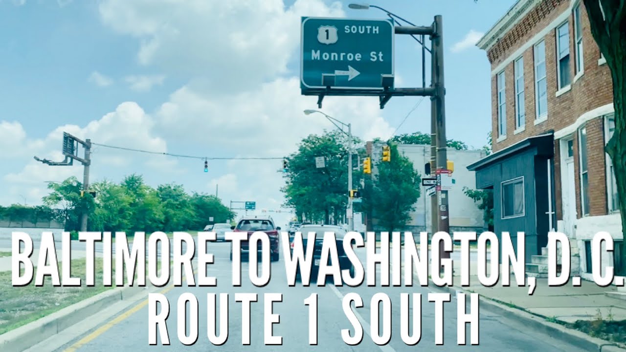 Baltimore to Washington, D. C., Route 1 South