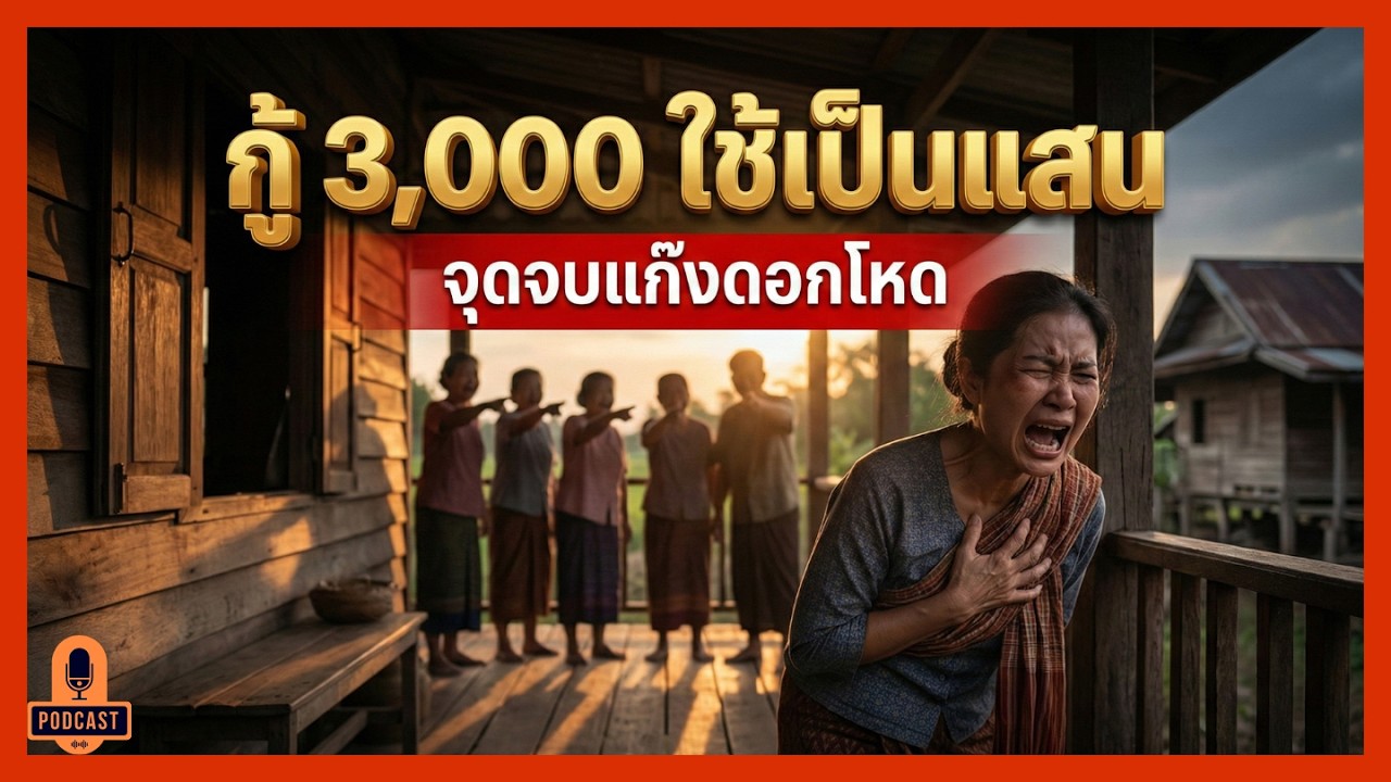 จุดจบแม่ค้าขนมครก! เผลอกดกู้เงินแอปนรก โดนตัดต่อรูปโป๊ประจานลั่นหมู่บ้าน | เรื่องเล่าข้างรั้ว