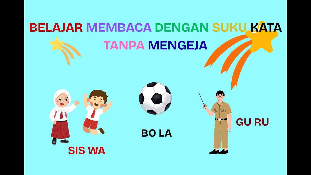 BELAJAR MEMBACA II BELAJAR MEMBACA SUKU KATA II BELAJAR MEMBACA TANPA MENGEJA