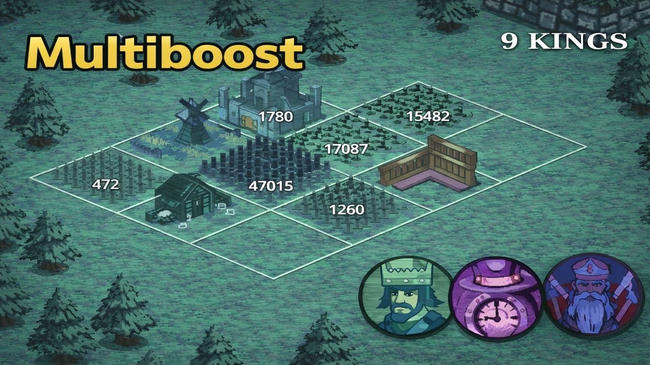 Boost jednostki - boost wszystkich 9 Kings 👑| Gameplay PL