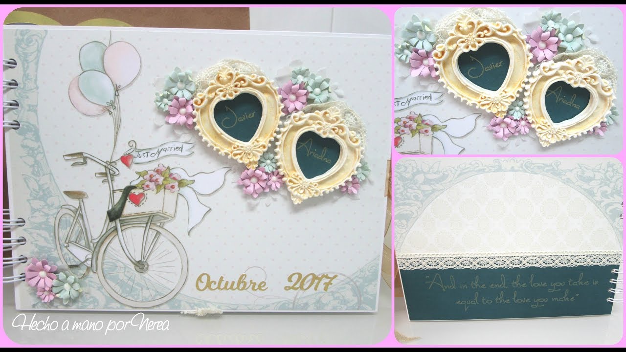 Álbum de firmas/fotos para una boda (Scrapbooking - Dayka)