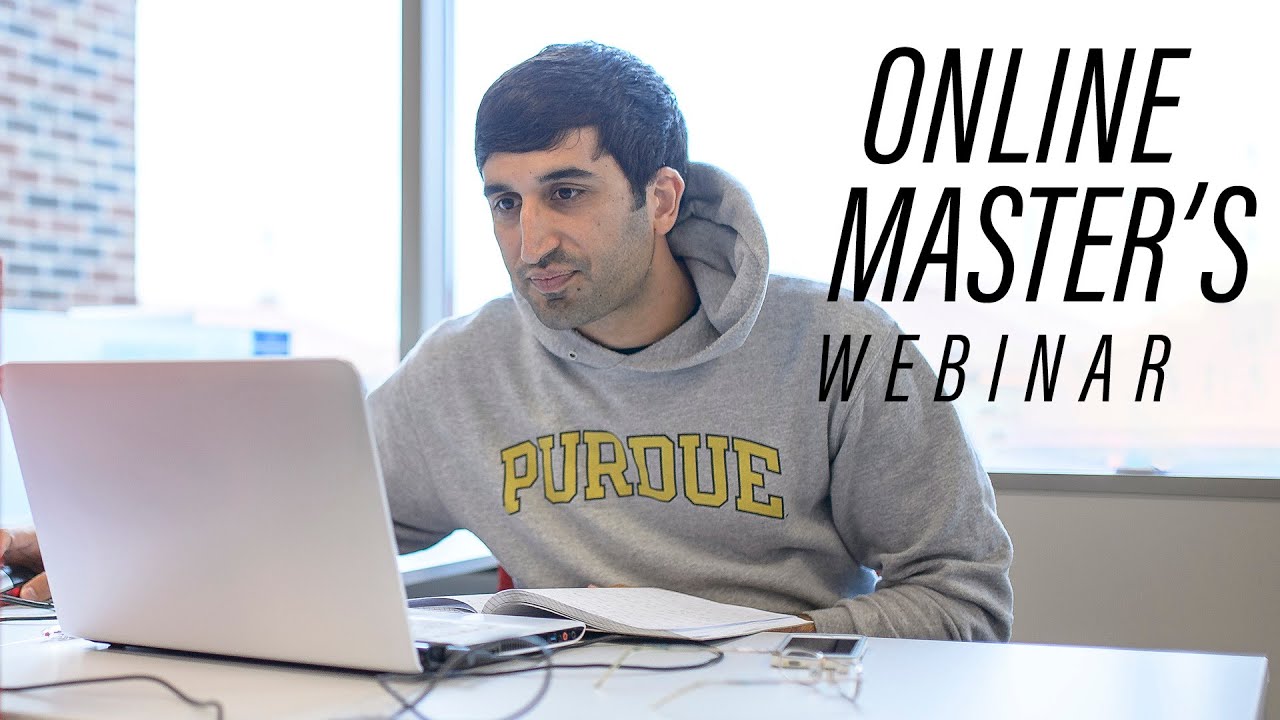 WEBINAR: Online Master's at Purdue Mechanical Engineering