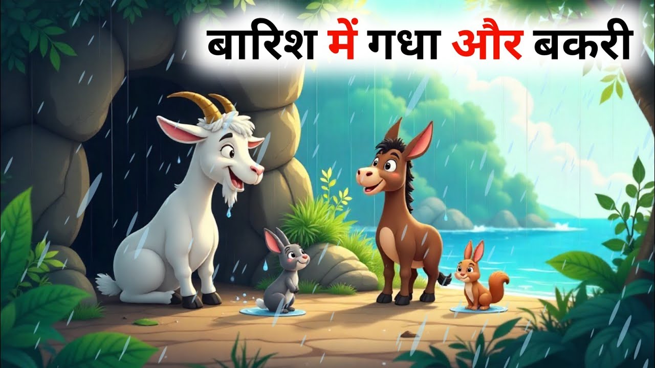 #Video​ || बारिश मे गरीब बकरी और गधा ||  Bakari Aur Gadha | Hindi Moral Story | Hindi Kahaniya 