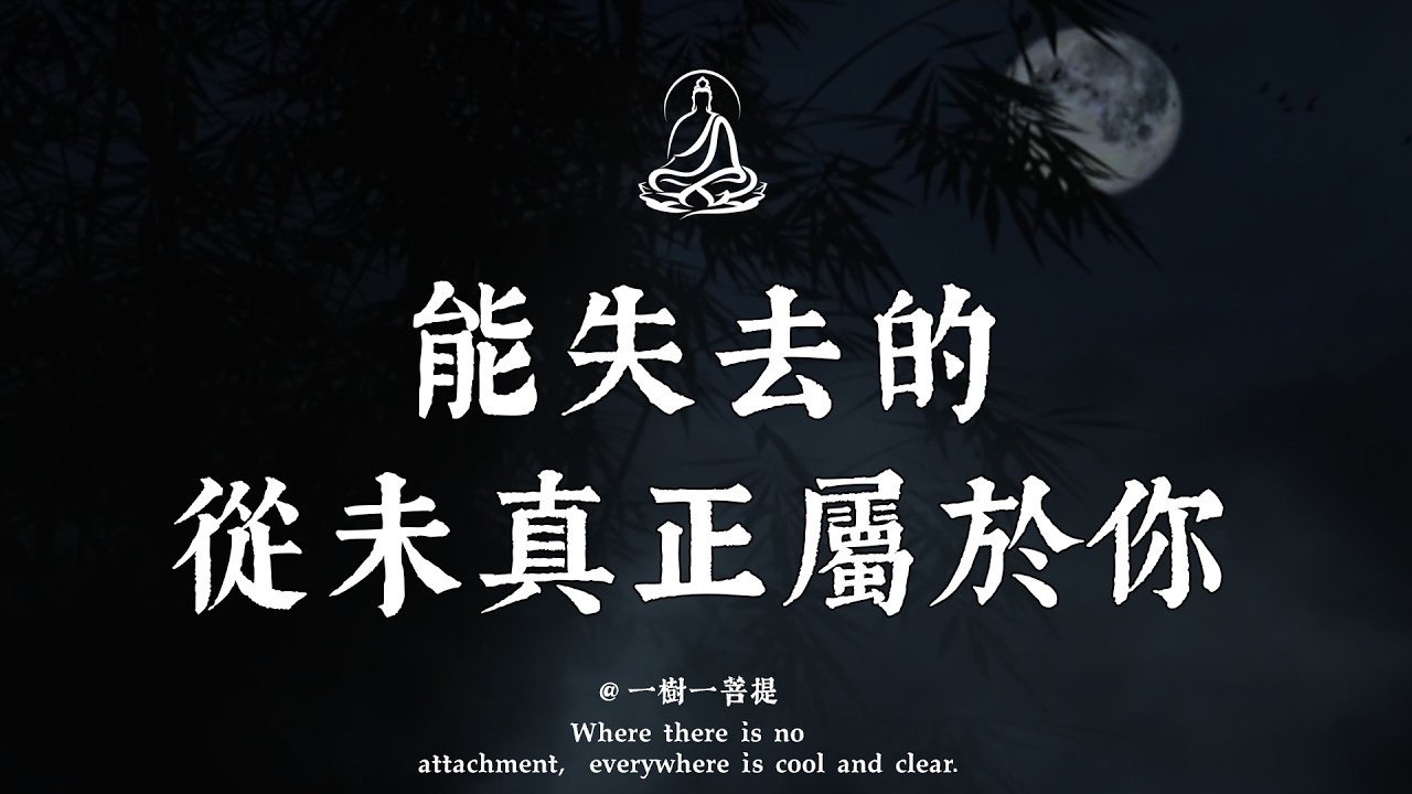 佛陀早就看透了失去的真相：能失去的皆是緣盡，命中註定屬於你的，兜兜轉轉總會回來 #修行 #國學 #治癒
