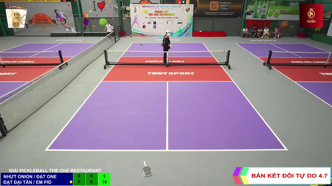 NHỰT/ĐẠT vs PID/ĐẠT - BK2 ĐÔI 4.7 - GIẢI PICKLEBALL TỈNH CÀ MAU 2026 - TRANH CÚP THE ONE RESTAURANT