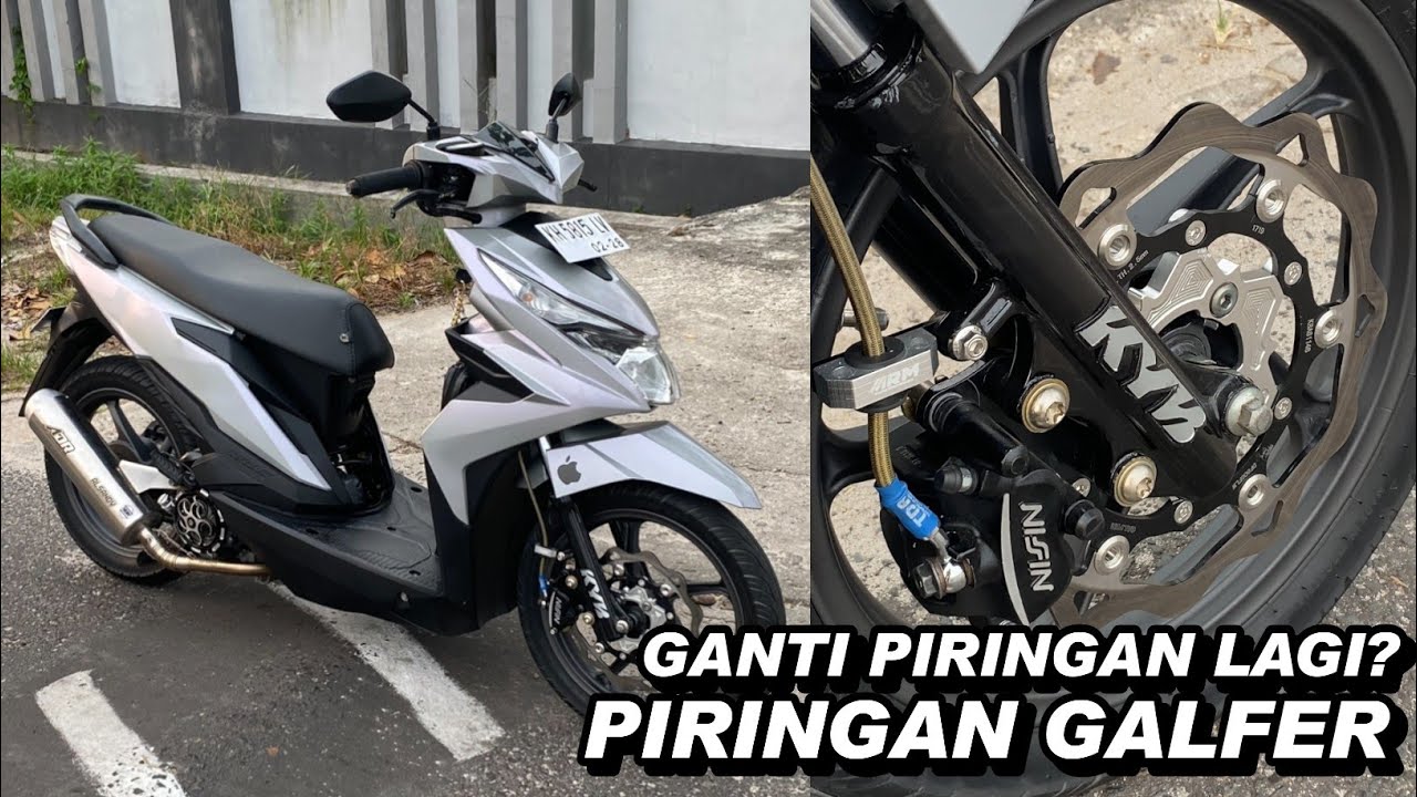 PASANG PIRINGAN GALFER DI BEAT ESP || PROJECT BEAT 16