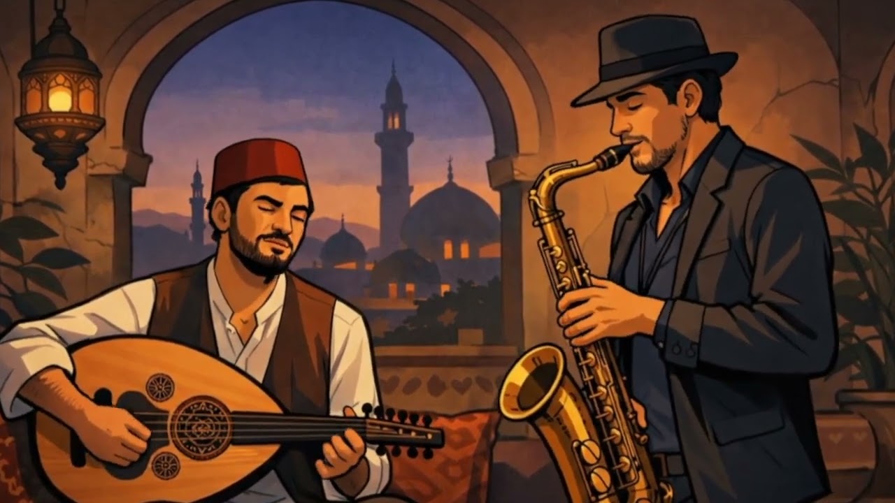 موسيقى التركيز  | Arabic Oud x Lo-Fi Hip Hop Jazz | عود عربي × لوفي هيب هوب جاز