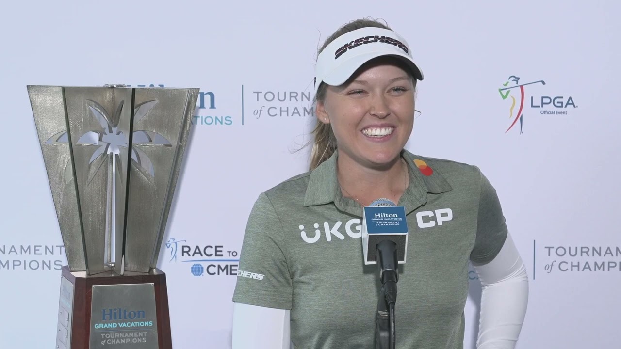 Brooke Henderson Sunday WINNER Press Conference 2023 Hilton Grand Vacations Tournament of Champions