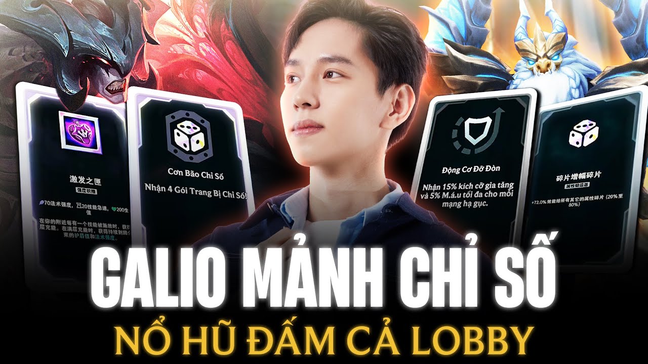Bị Game Ép Chơi Mảnh Chỉ Số XiaoChaoMeng Đấm Cả Lobby Với Giáo Án Galio Siêu Quái Vật