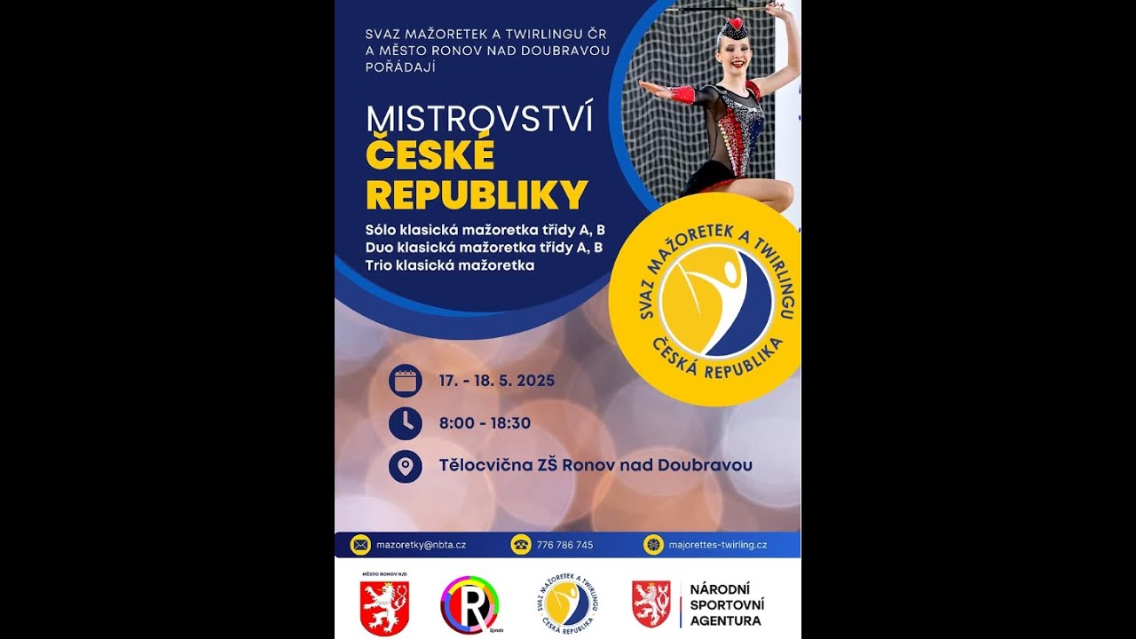 MČR sólo, duo, trio Klasická  mažoretka