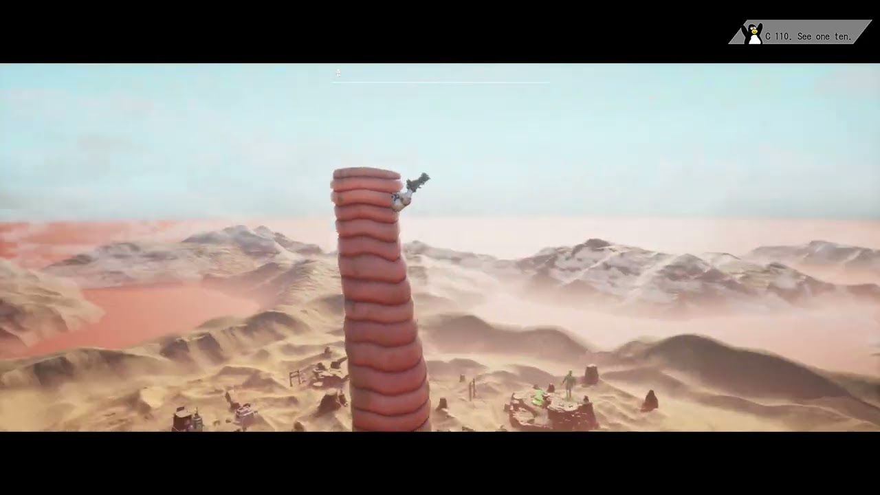 Boundary break 29: Goat simulator Baadlands: Flying worm get crushed in the sky. (Shorts).