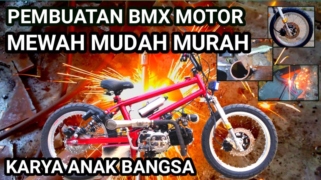 proses lengkap cara membangun bmx motor cub dari nol