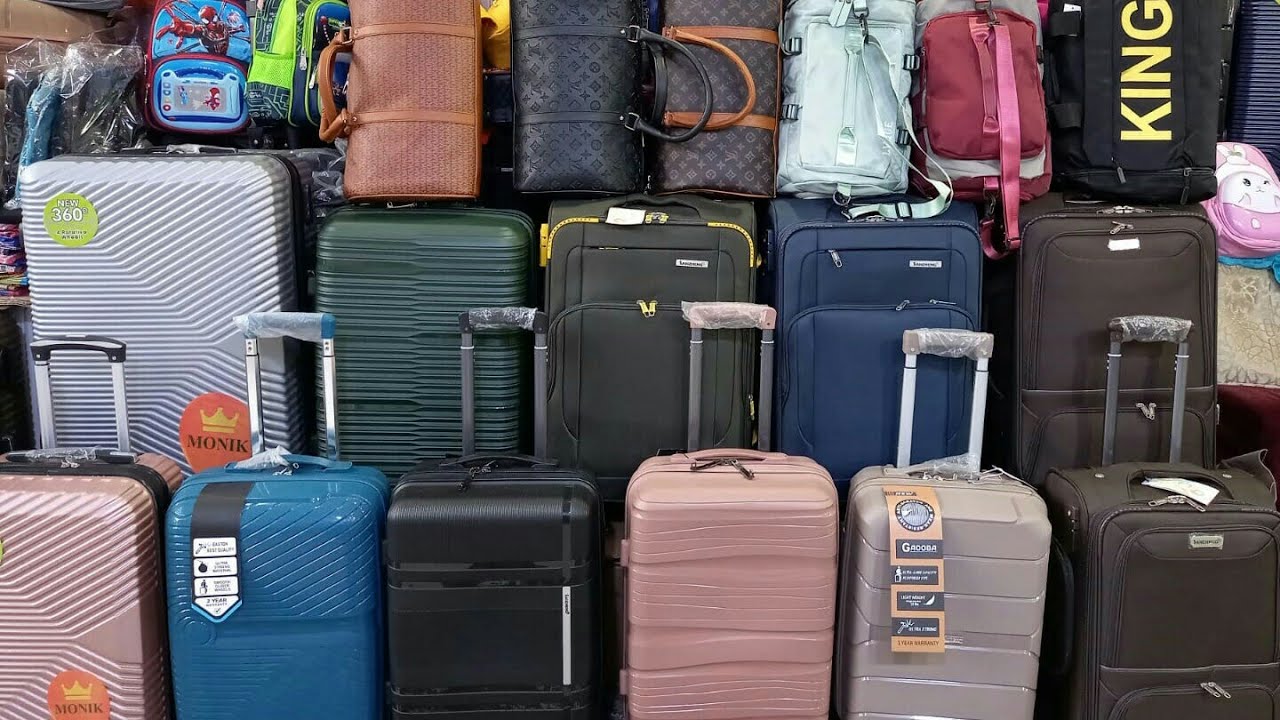 👛جميع انواع حقائب السفر والصيكان👜 والمحفظات🎒 مع الأسعار من محل لحسن بدرب عمر