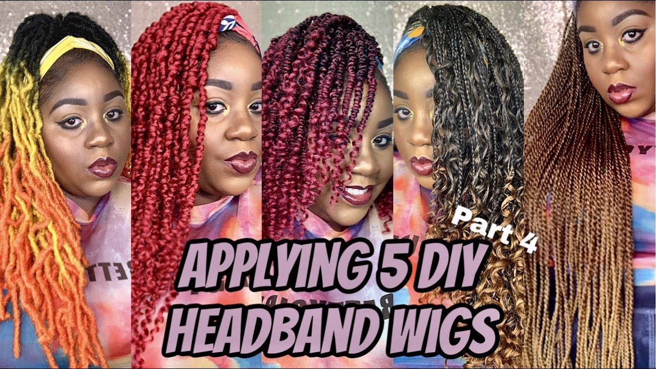 Headband Wig: Applying 5 DIY Headband Wigs Part 4 | Quick & Easy Styles | MissUniqueBeautii