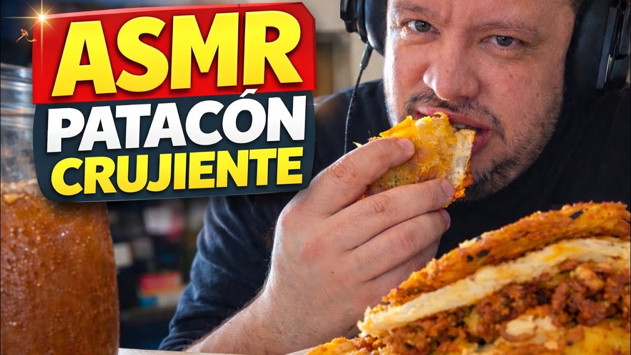 Asmr comiendo patacón crujiente. 