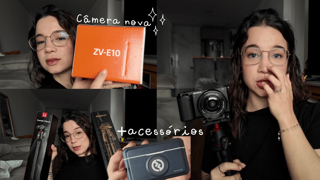 Comprei uma câmera nova | Sony Alpha ZV-E10 + acessórios