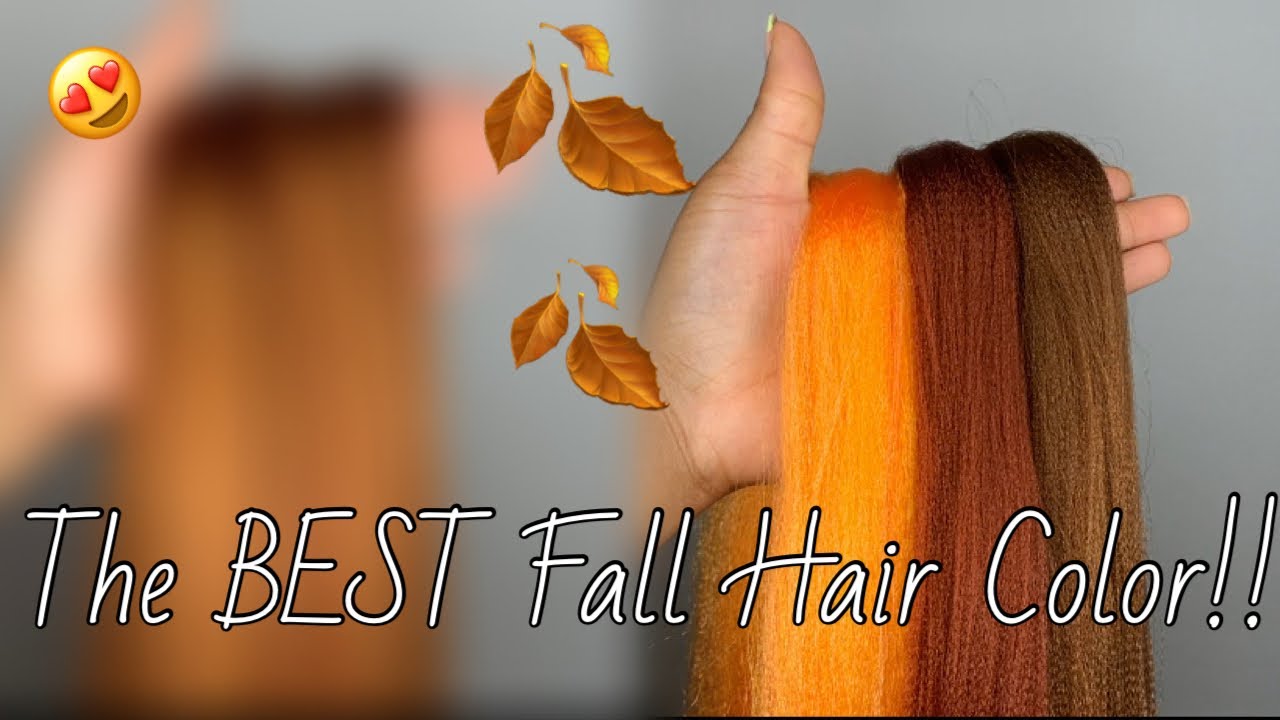 The BEST Fall Color Hair Blend 🍂 | Custom Color Braiding Hair Blend | Ginger-Squash Blend #56
