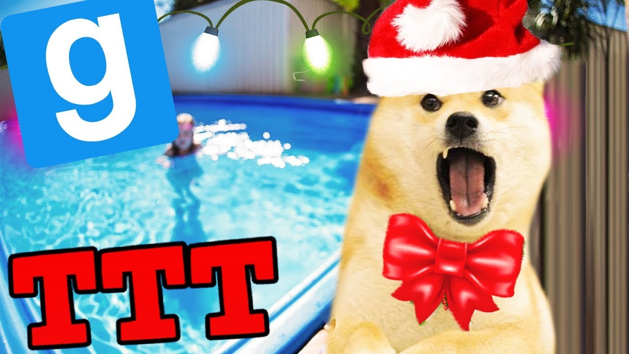 🎅 PIESEŁ I ŚWIĄTECZNA PRZYGODA NA BASENIE! | Garry's mod (With: EKIPA) #739 - TTT [#140] #Bladii