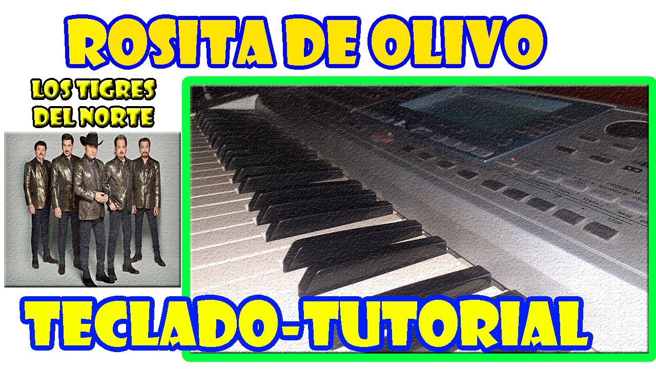 Como tocar Rosita de olivo en Teclado -Los tigres del Norte