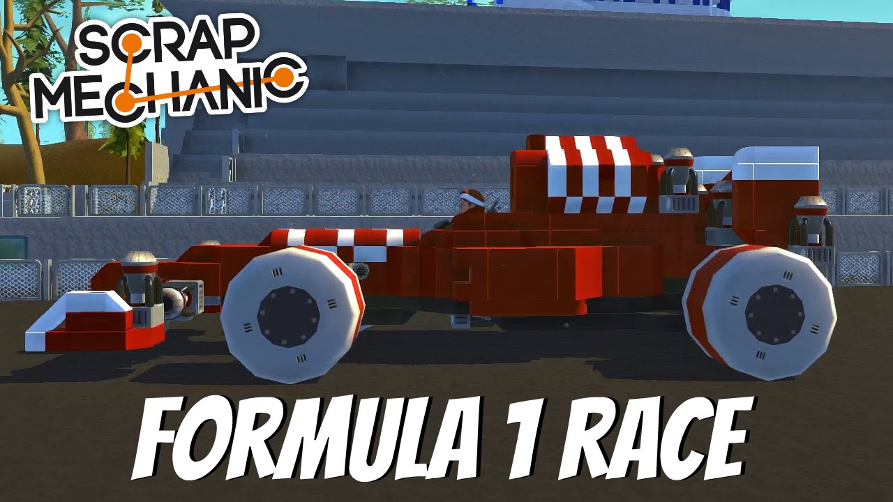 Scrap Mechanic Gameplay- EP 88- F1 Race w/ Moonbo, Diesel, Kan, Scrap Mechanist, and Retro Spexx