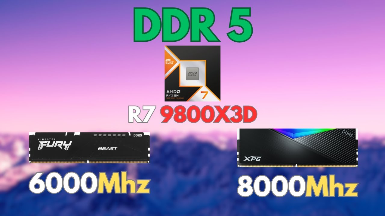 Ryzen 9800X3D DDR5 6000 vs 8000 | Best RAM Speed for Gaming?