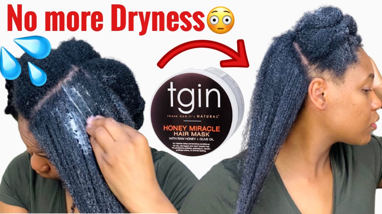 TGIN HONEY MASK honest review on 4C natural hair #TGIN #TGINhoneymask