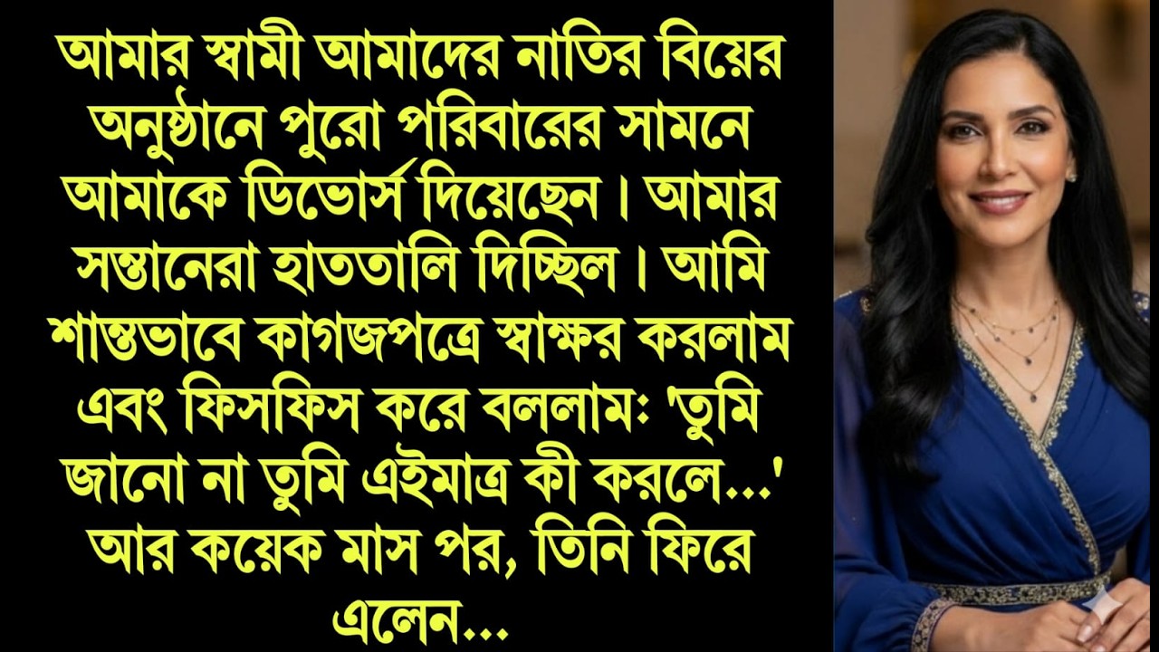 ডিভোর্সের পর স্বামীর করুণ পরিণতি: একটি ফিসফিসানি বদলে দিল সব!