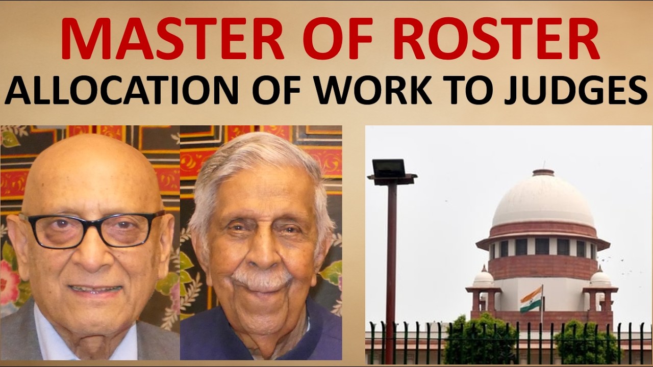 Judiciary | Master of Roster | Transparency | Chief Justice | Justice MN Venkatachaliah #part 7