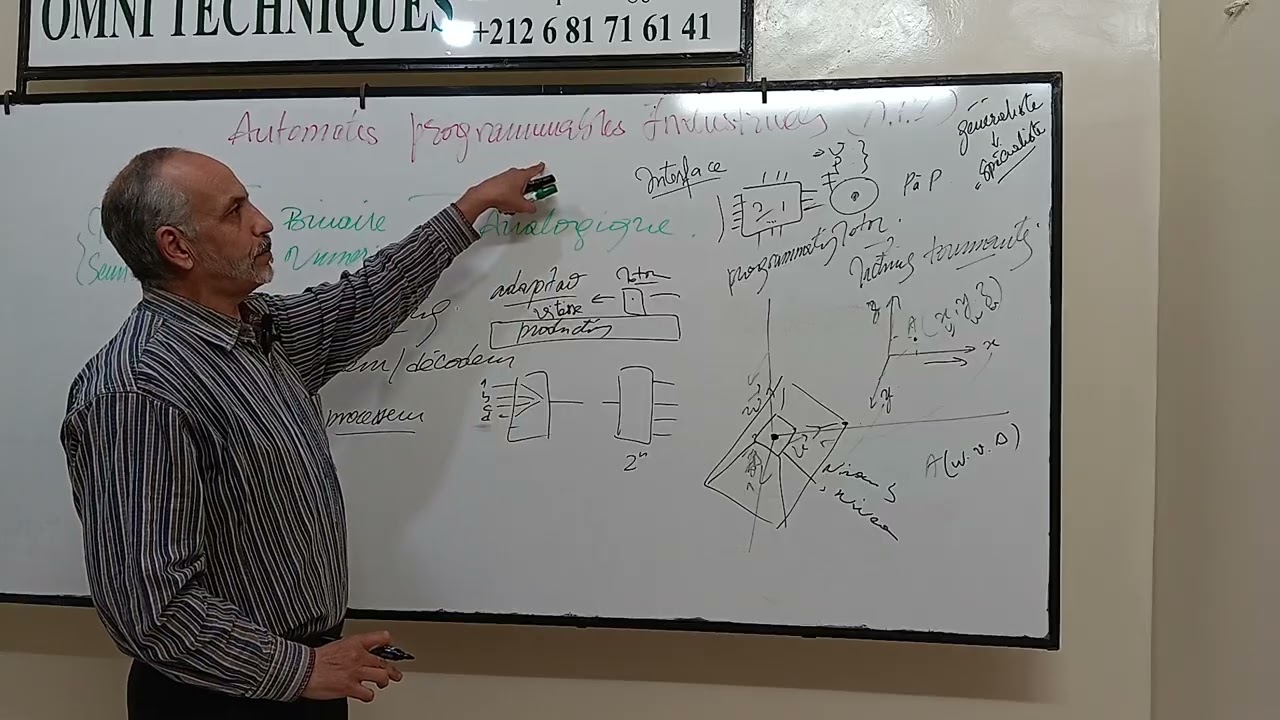 Vers les Automates Programmables -1/2- Industriels  -  مدخل للآلات الصناعية الداتية التشغيل