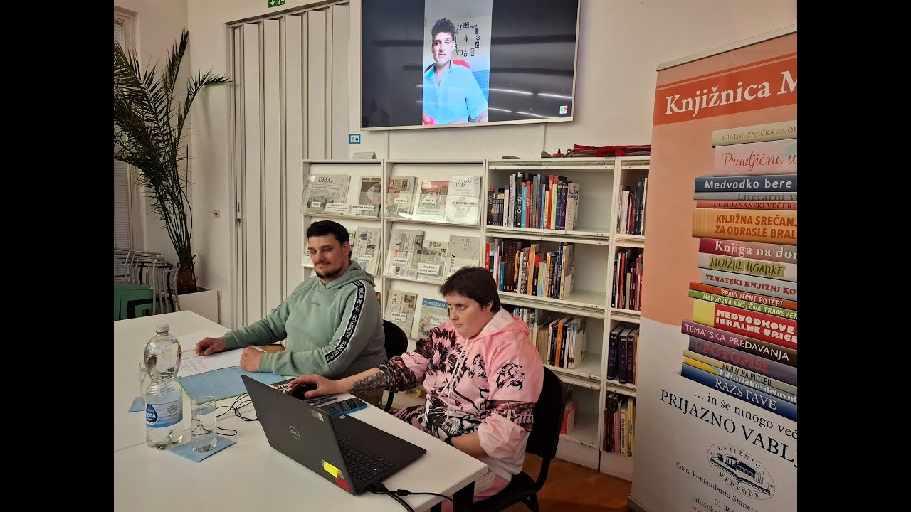Pesniški večer z Matejem Kolmaničem v Knjižnici Medvode