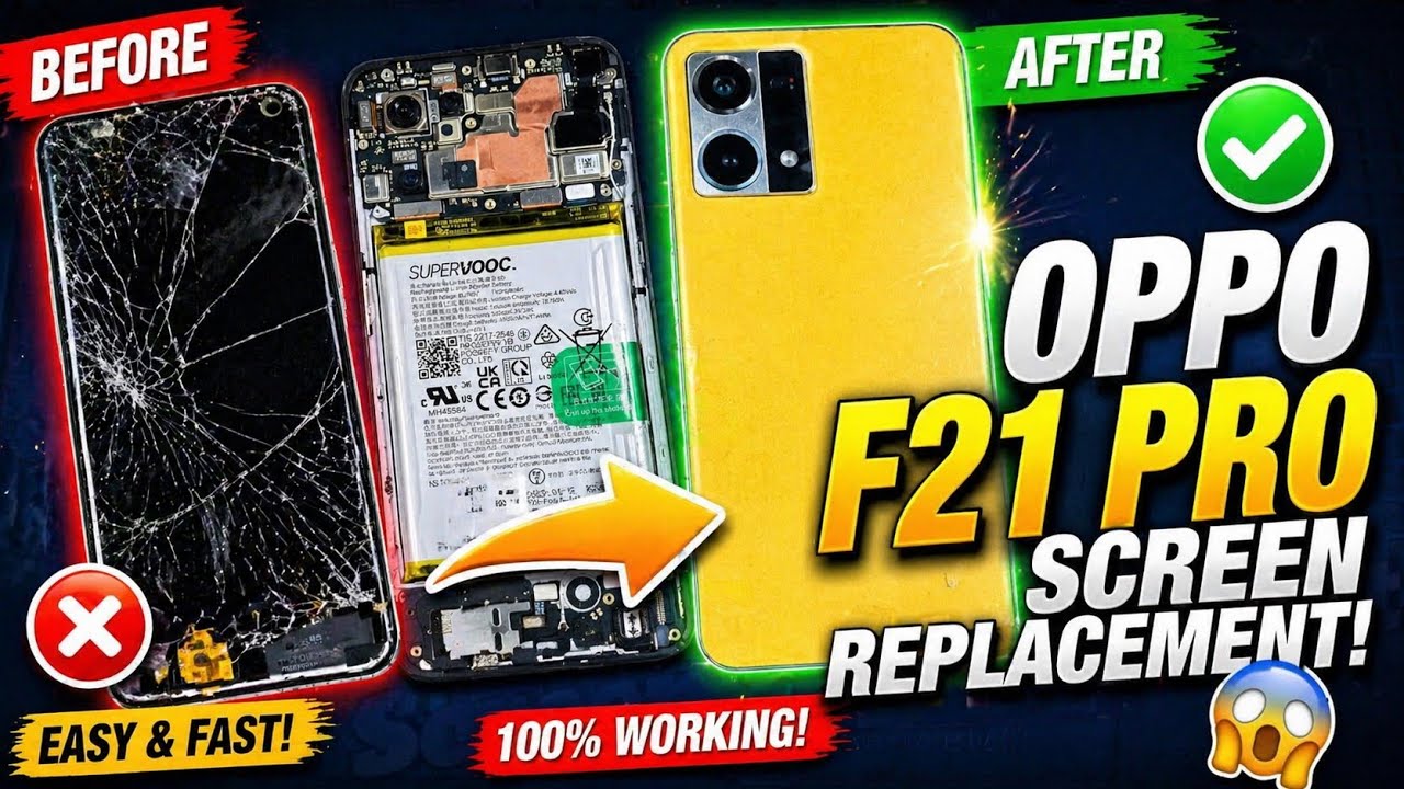How to Fix The Screen Of Your Phone || Oppo F21 Pro screen replacement || Phone Fix