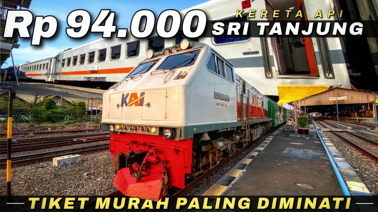 TIKET PALING MURAH JAMINAN HEMAT ONGKOS‼️Full Trip Naik Kereta Api Sri Tanjung Banyuwangi - Jogja