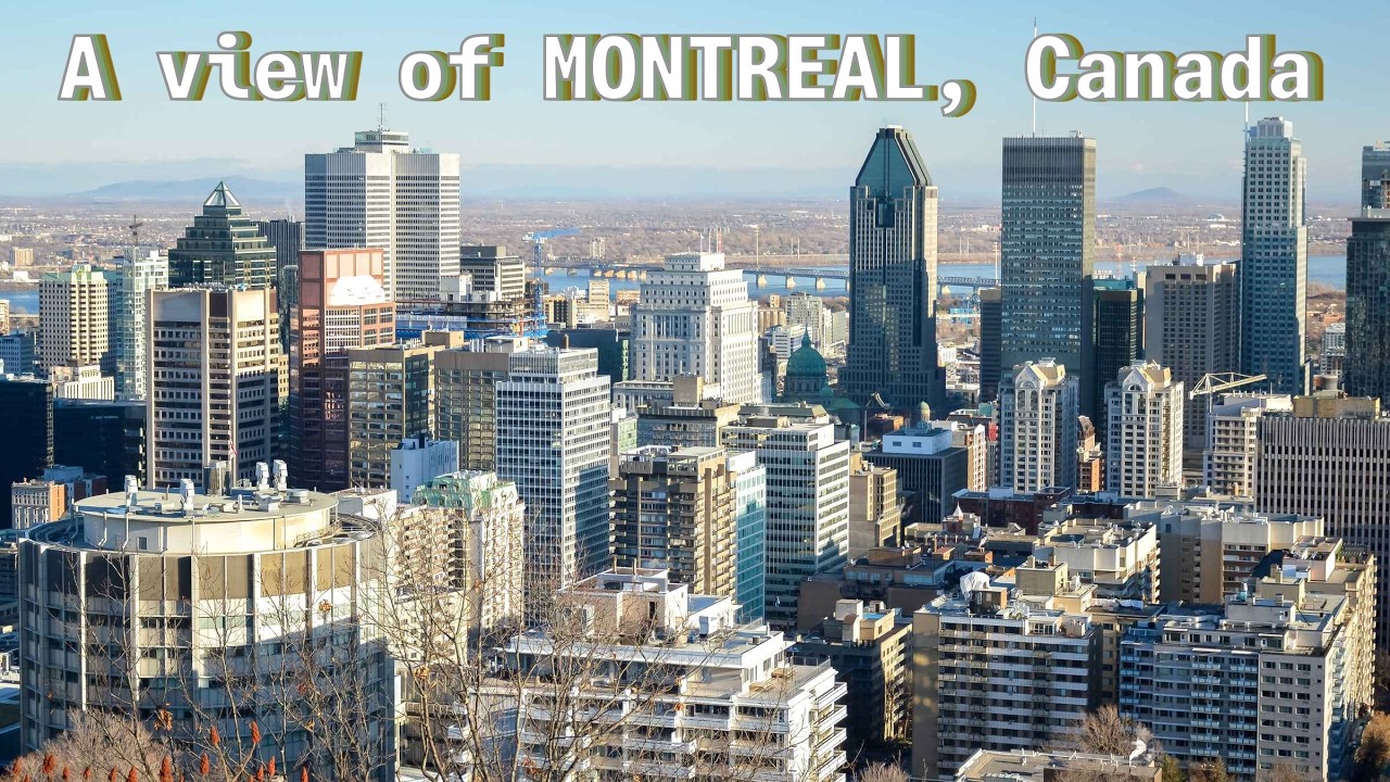 A view of Montréal, city in Québec Canada