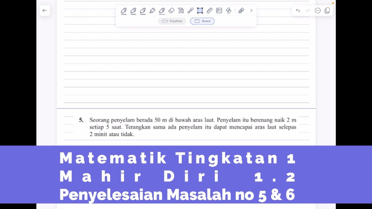 Matematik Tingkatan 1 - Mahir Diri 1.2 Part 3 - Bab 1 - Nombor Nisbah