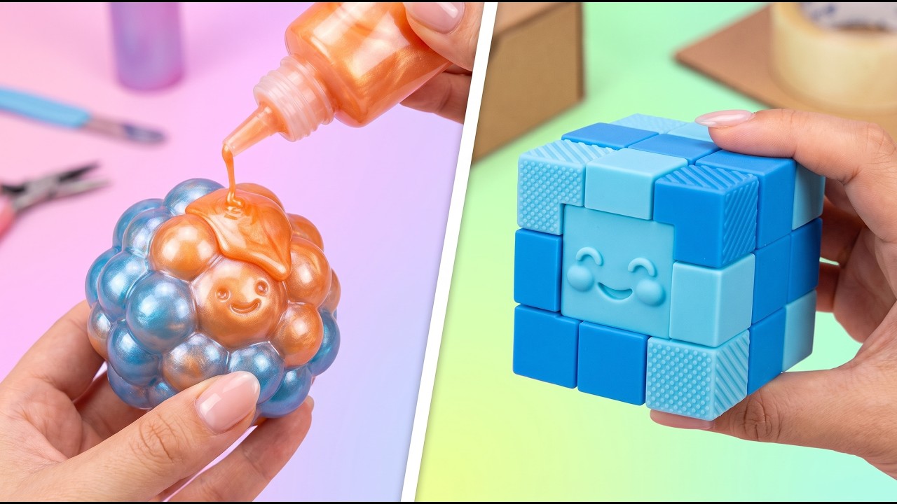 Square or Circle Labubu? 🤯✨ Funny DIY Crafts & Crazy Cardboard Hacks! 🔥